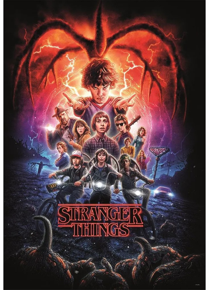 Stranger Things Shadows 1000 db-os Compact puzzle Clementoni