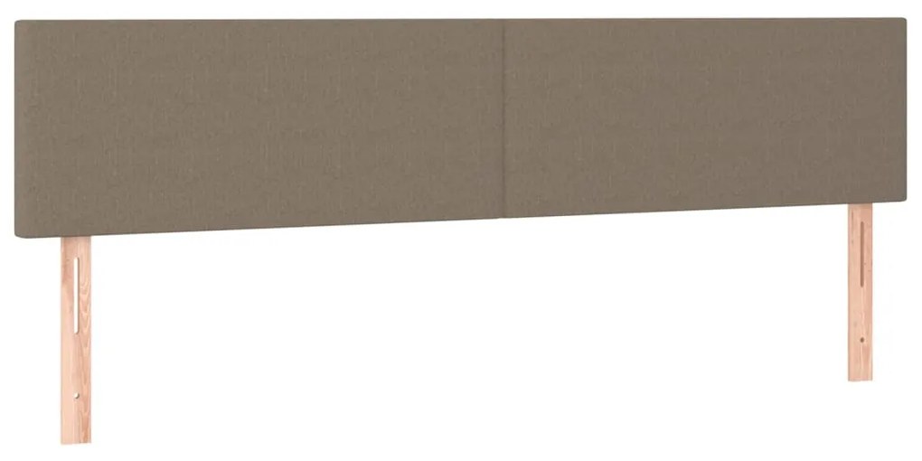 tópszínű szövet LED-es fejtámla 160x5x78/88 cm