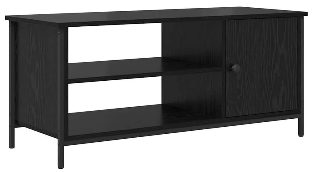 TV szekrény Musta tammi 100 x 40 x 45 cm Faanyag