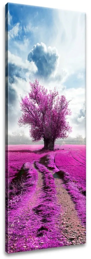 Gario Vászonkép Fa a lila mezon Méret: 40 x 100 cm