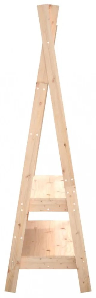 tömör fenyőfa ruhatartó állvány 100 x 45,5 x 150 cm