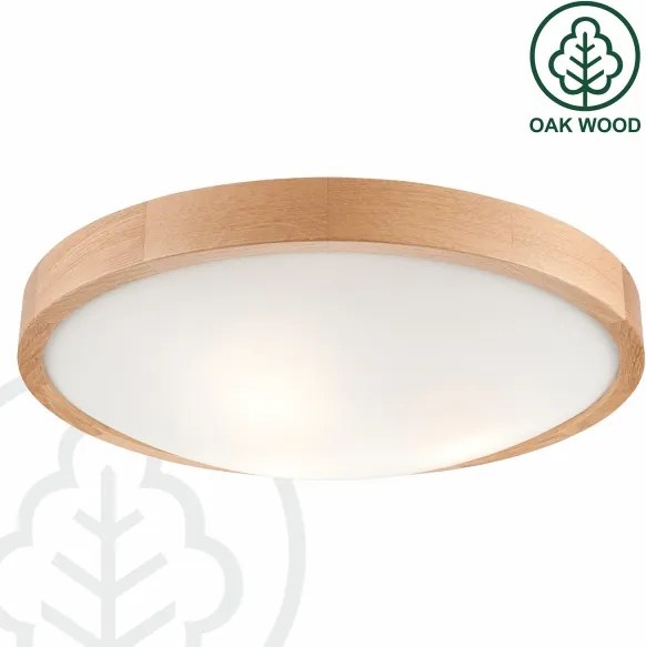 Brilagi-LED RGBW dimmelhető mennyezeti lámpa CARVALHO SLIM 3xE27/15W/230V Wi-Fi tölgy átm. 47