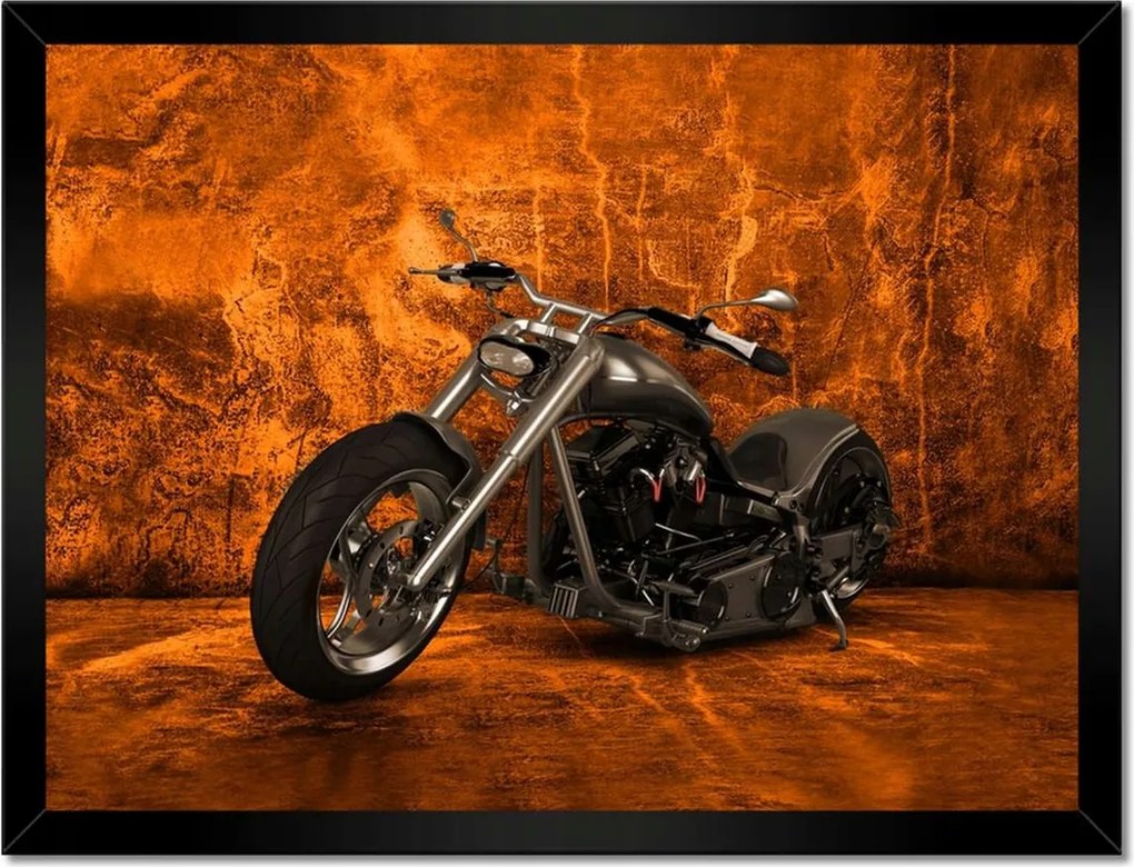 Poszterek keretben 40x30 Chopper motorkerékpár