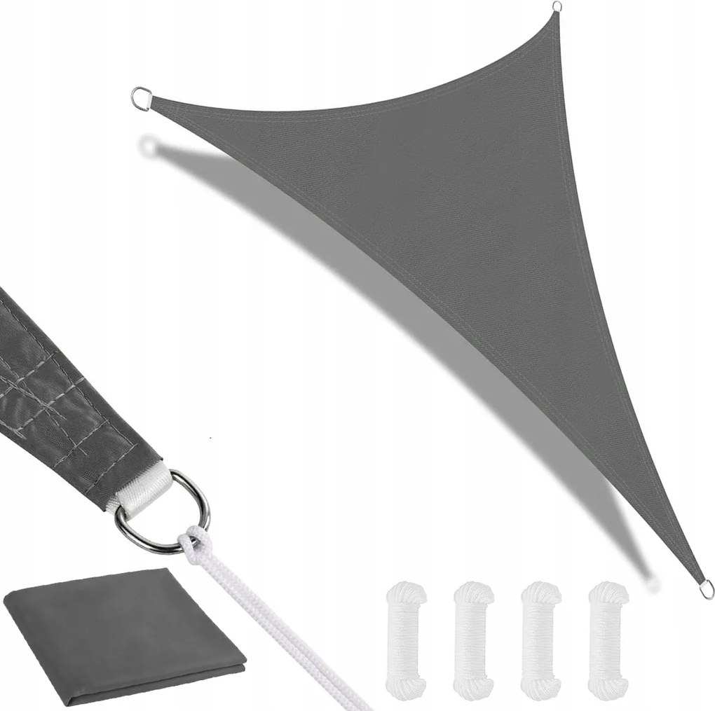 Kerti Napvitorla Háromszög Alakú 3x3x3m Napellenző Uv Árnyékoló