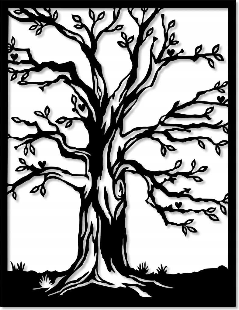 Áttört Fa Dekoráció Áttört Fali Kép Moha Alap Képek