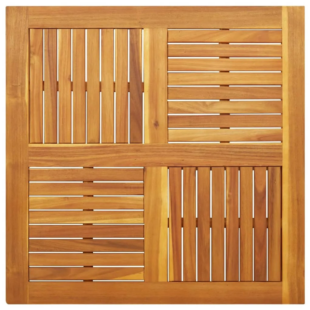 tömör akácfa négyzet alakú asztallap 90 x 90 x 2 cm