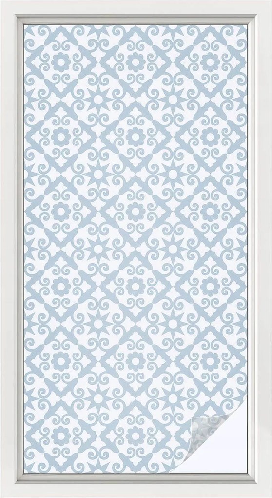 Furnérfólia Adatvédelem Szélvédőkhöz és Ablakokhoz Kék díszek 50x100