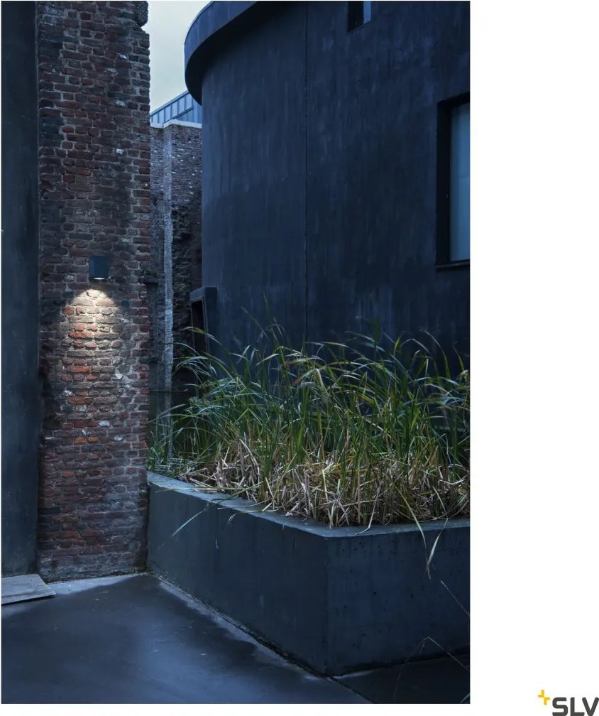 SLV 1003417 ENOLA SQUARE Modern Kültéri Fali Lámpa Antracit, Átlátszó LED IP65