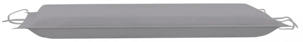 szürke oxford szövet napozóágy párna 186 x 58 x 3 cm