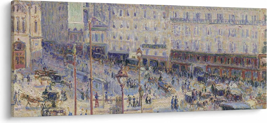 Kép - Camille Pissarro, The Place du Havre, reprodukciók (120x50 cm)