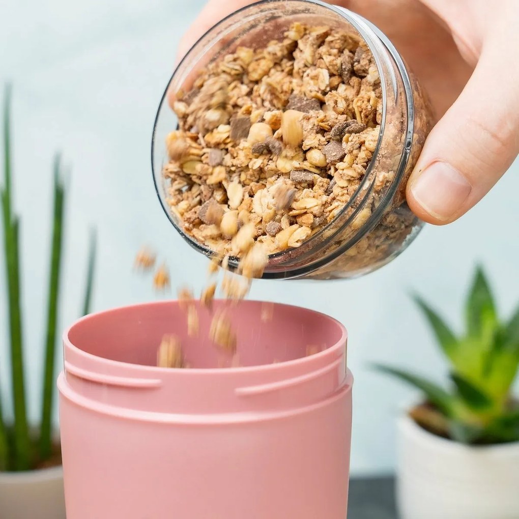 Westmark kétrészes uszonnás doboz, 700 ml, rózsaszín, S