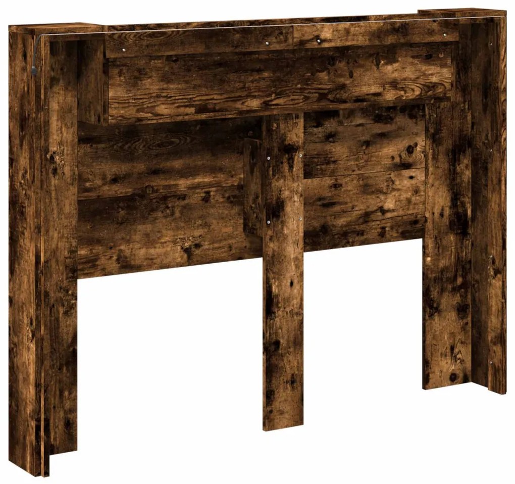 Fejtámla polcokkal Füstölt tölgy 140 x 16,5 x 103,5 cm Faanyag