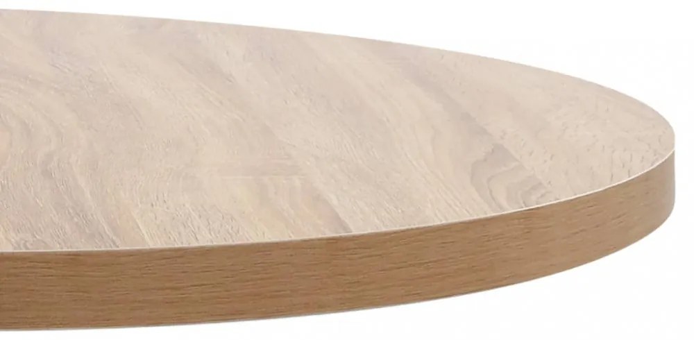 világosbarna MDF bisztróasztal 80 cm