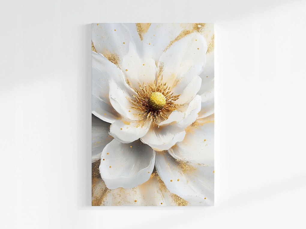 Vászonkép Canvas Természet Fehér Virág Magnólia Glamour 80x120