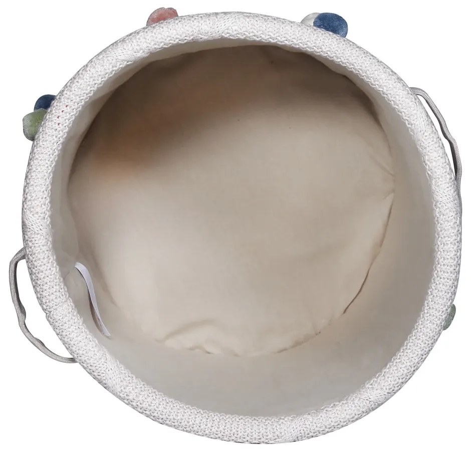 Világosbarna textil játéktároló kosár ø 30x35 cm Taupe – Kindsgut