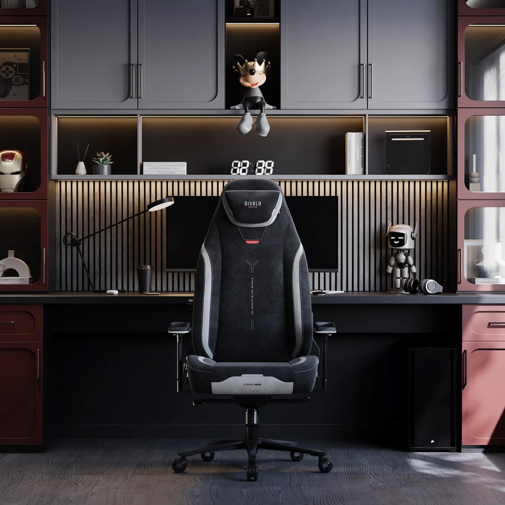 Gamer szék fekete Normal Size: Diablo X-Eye Prime Burned Black