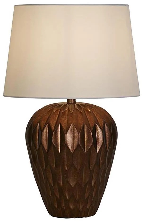 Searchlight EU61420BZ - Asztali lámpa ROSETTA 1xE27/60W/230V