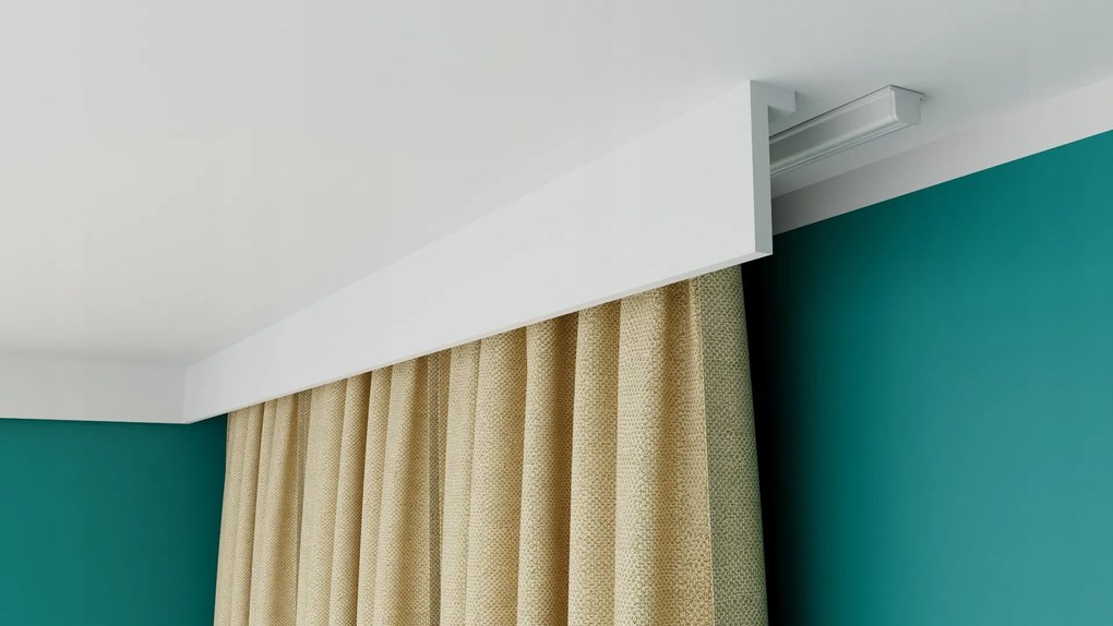 Mennyezeti sínvédő függönykarnis L 10x3,5