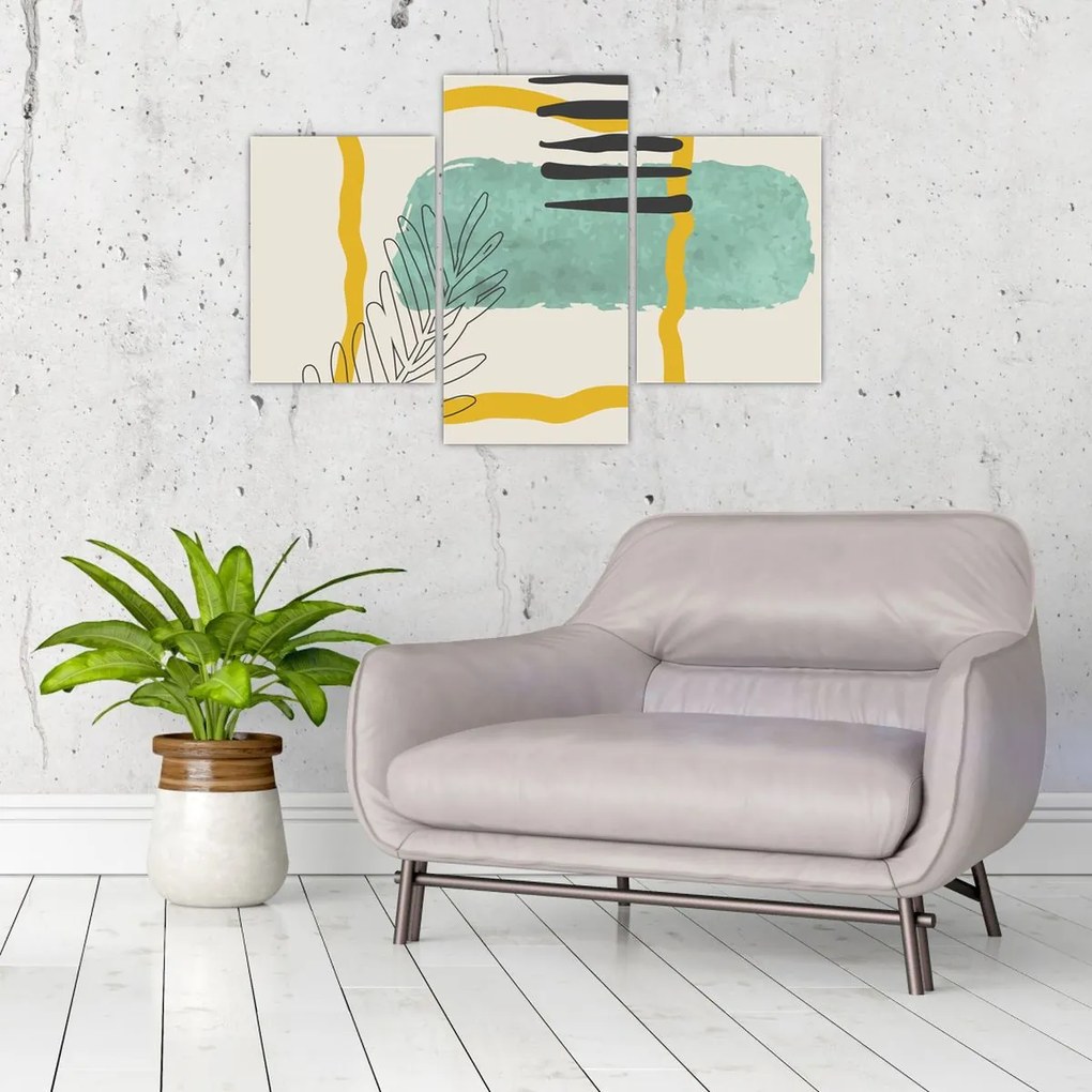 Kép - Absztrakt lapok N⁰2 (90x60 cm)