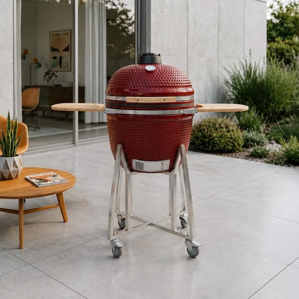 Avenberg KAMADO XL Kerámia grill - piros