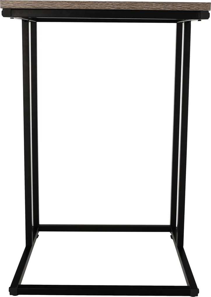 Konzolasztal, tölgy/fekete, KALA