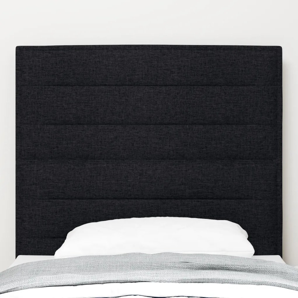 LED Fejtámla Vonalkázott Dizájn Fekete 80 cm Szövet