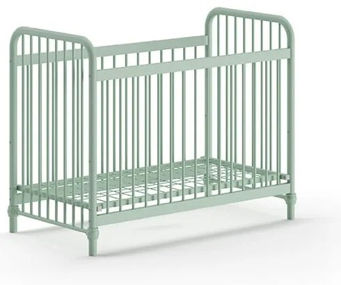 Zöld fém babaágy 60x120 cm BRONXX – Vipack