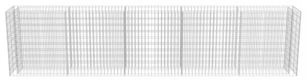 horganyzott acél gabion magaságyás 450 x 50 x 100 cm