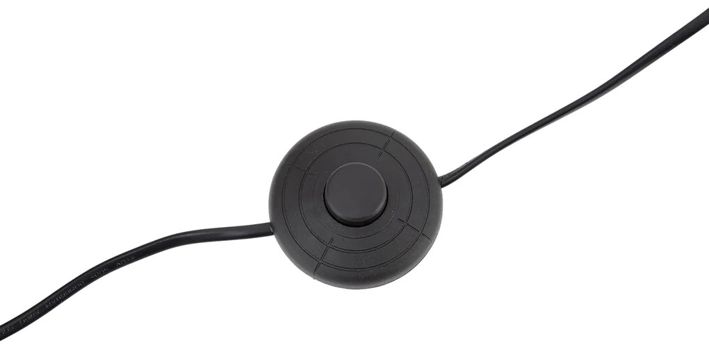 Modern ívlámpa sárgaréz színben, bézs lámpabúrával - Vinossa