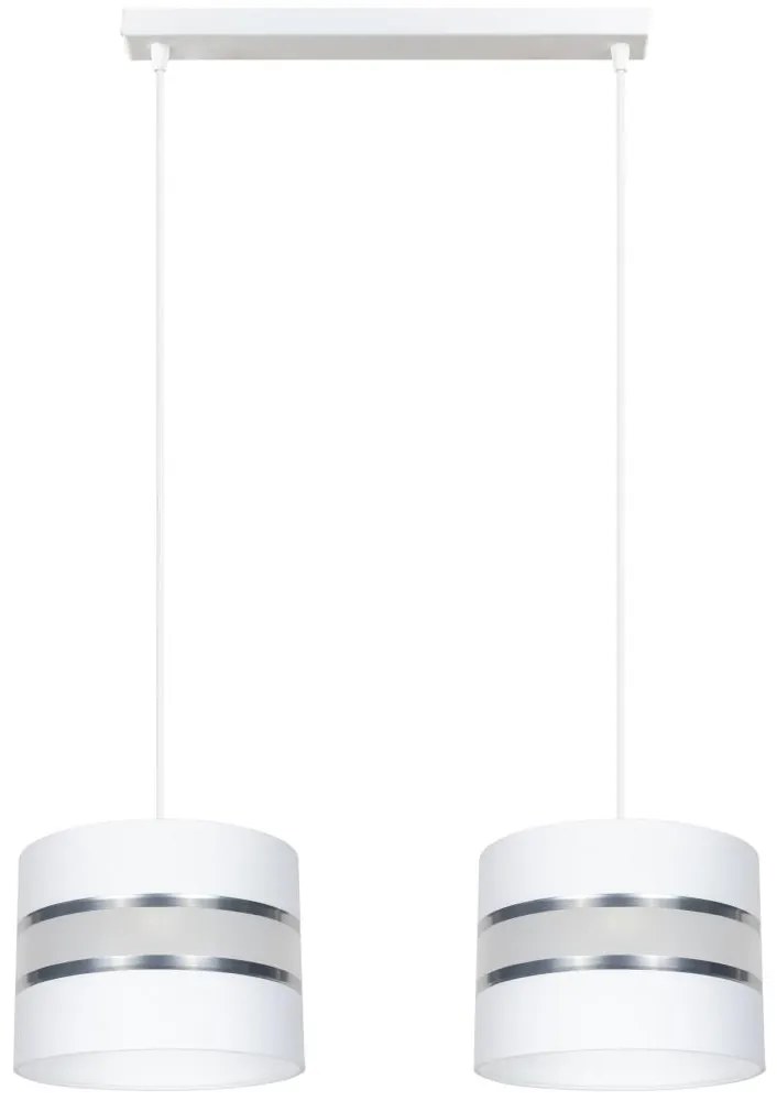 Csillár zsinóron CORAL 2xE27/60W/230V fehér