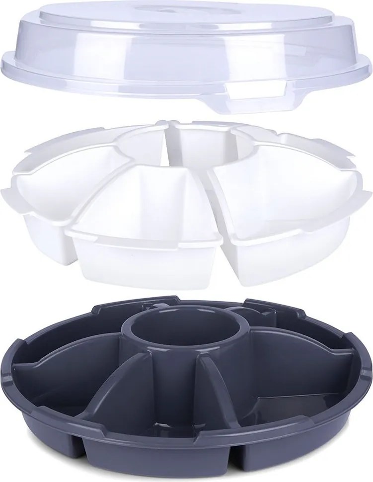 Tányér Fedéllel snackekhez mártogatós szószok előételek tálca