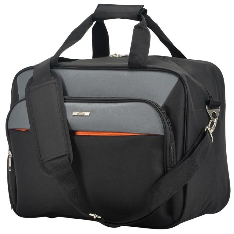Wizzair kézipoggyász kabintáska 40x30x20 cm , Bontour AIR Utazótáska, Fekete