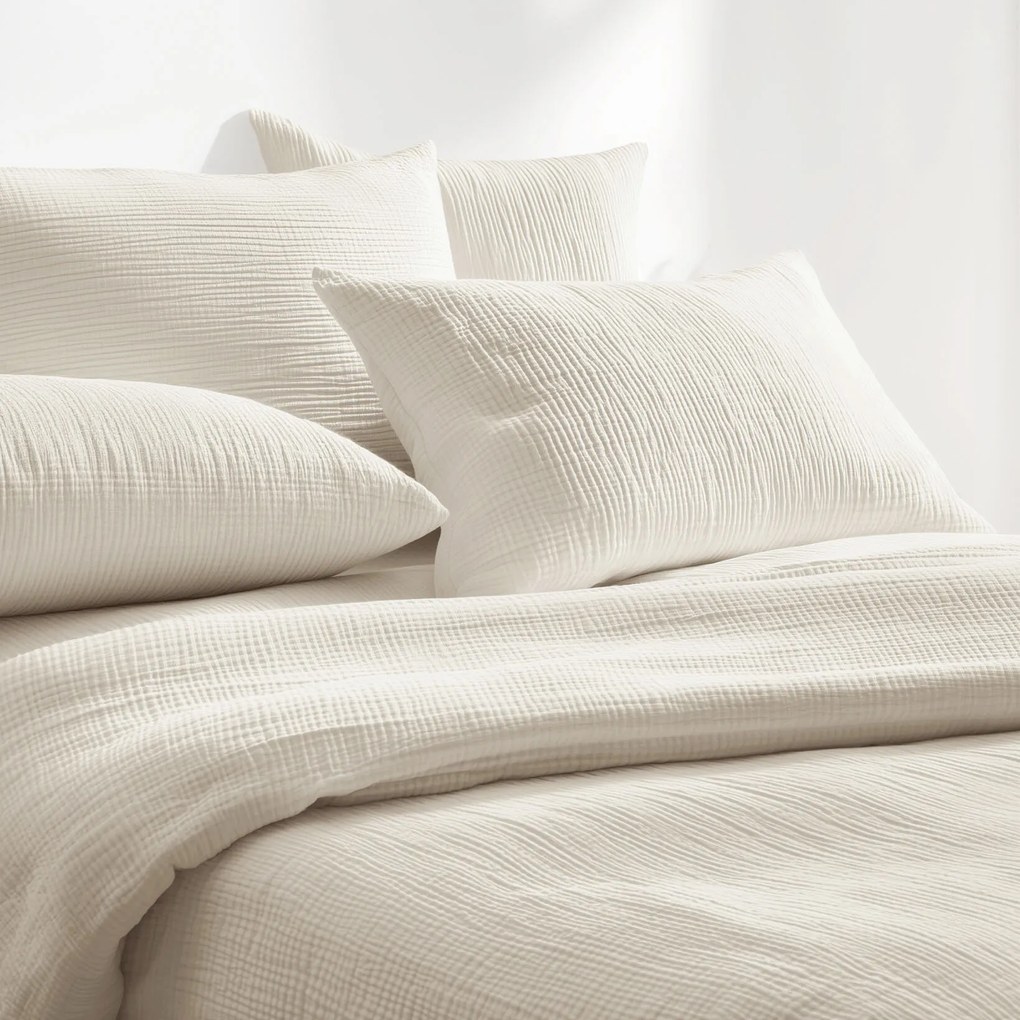 Goldea muszlin ágyneműhuzat – természetes 140 x 220 és 70 x 90 cm