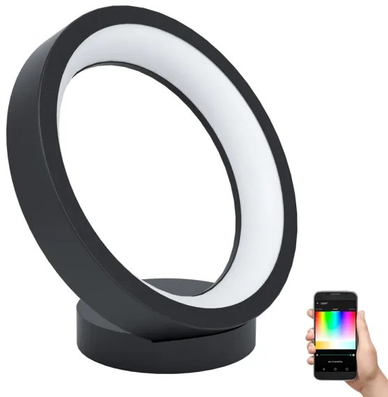 Eglo 99029 - RGB LED asztali lámpa MARGHERA-C, 16W, 230V, dimmelhető