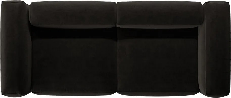 Fekete kanapé 264 cm Bergamo – Cosmopolitan Design