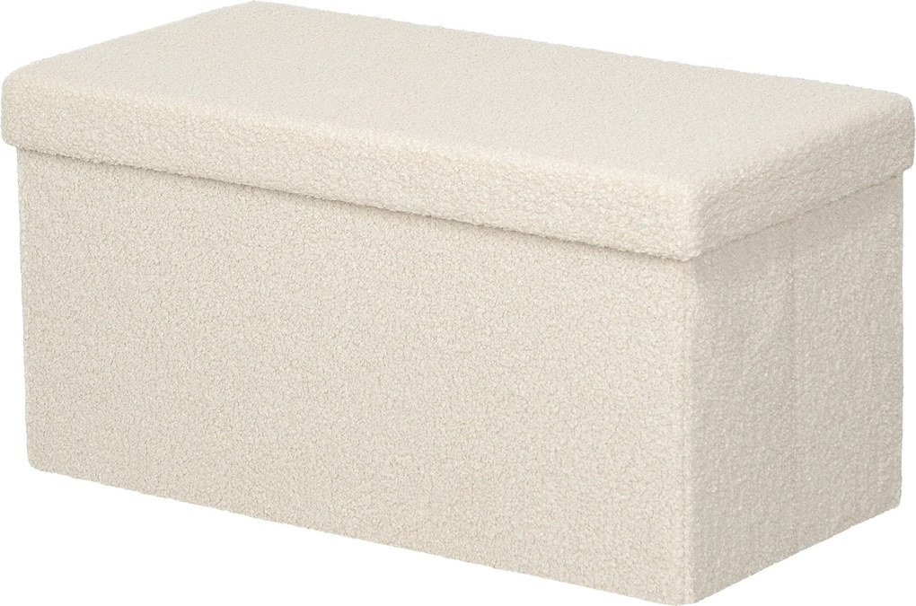 HOMCOM tárolópad tárolóhellyel - Hajtogatható, díszpárnával bevont pad, bársonyos megjelenés, tárolóláda, tárolópad nappaliba, hálószobába, folyosóra