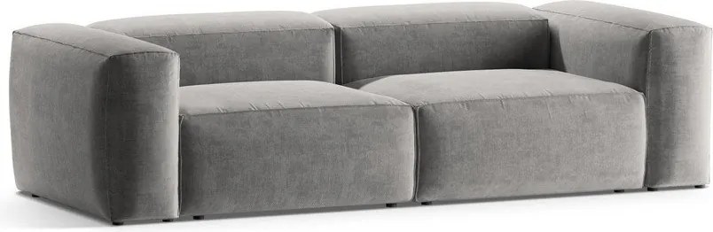 Világosszürke kanapé 264 cm Bergamo – Cosmopolitan Design