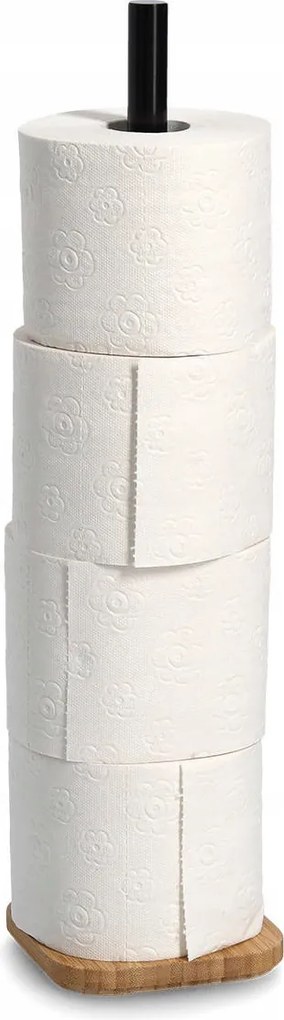 Papírtartó állvány WC-hez natúr Bambusz 46cm