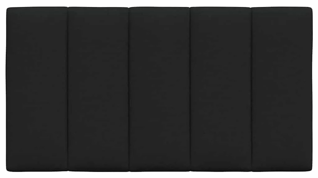 fekete szövet fejtámla párna 80 cm