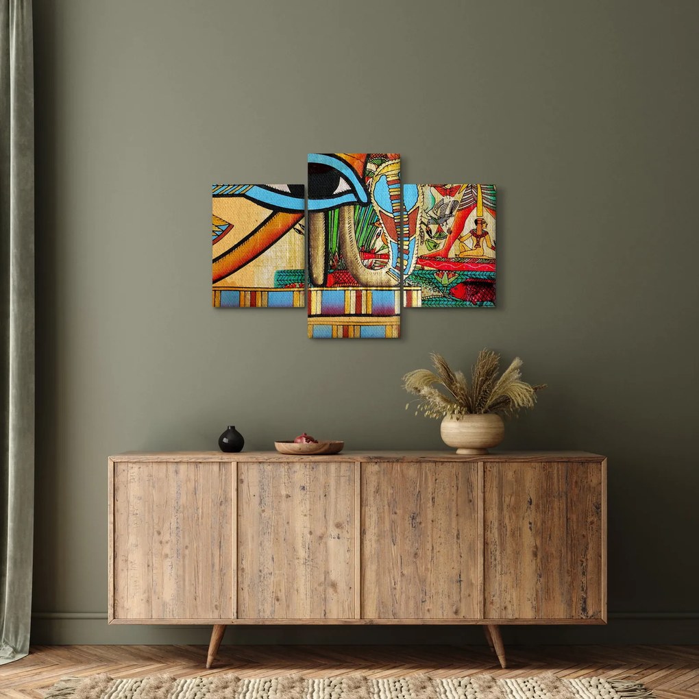 Egyiptomi motívumú kép (90x60 cm)