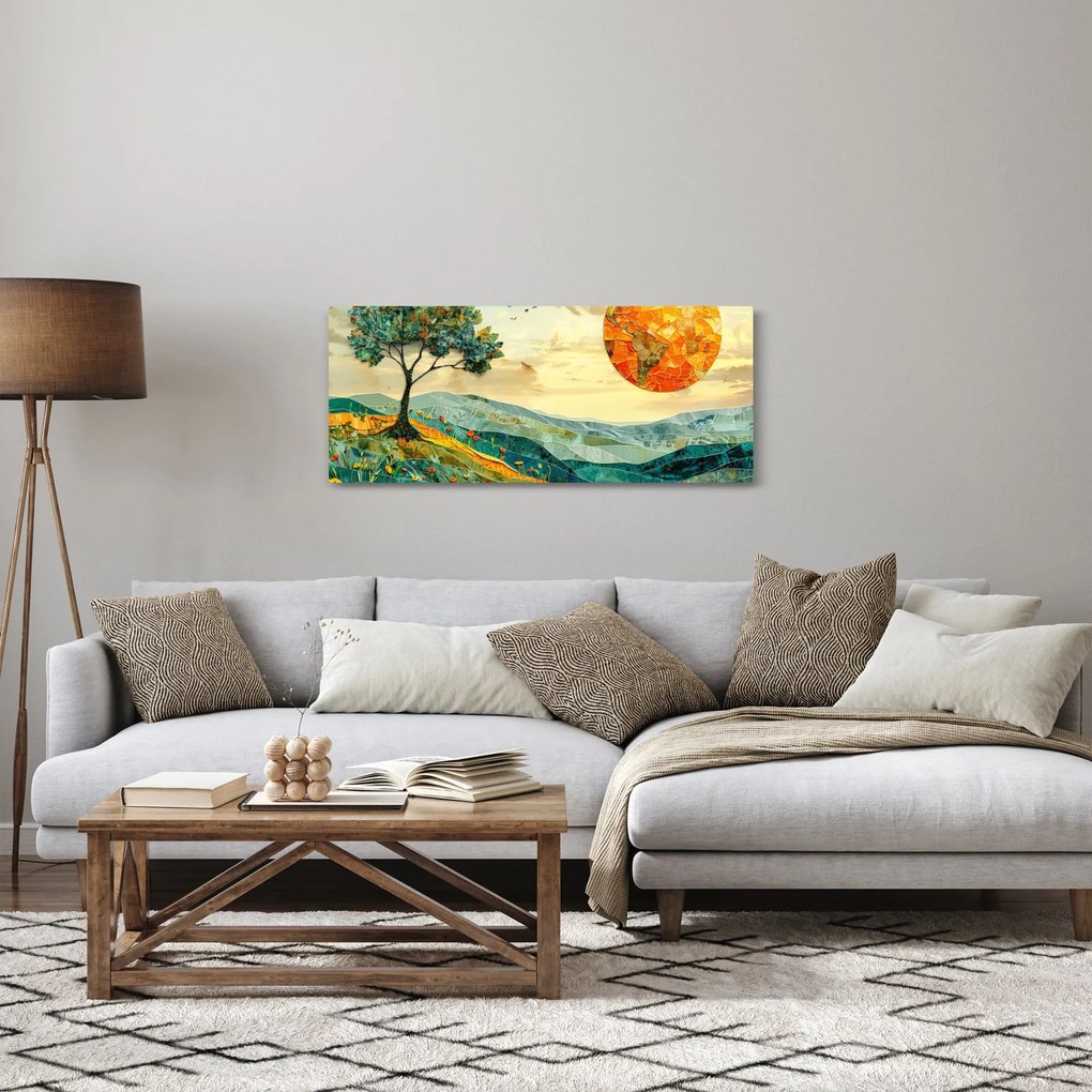 Kép - Tájkép illusztráció (120x50 cm)