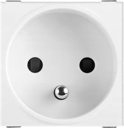 Szimpla földelt elektromos aljzat Kanlux Irodai érintkezővédelemmel