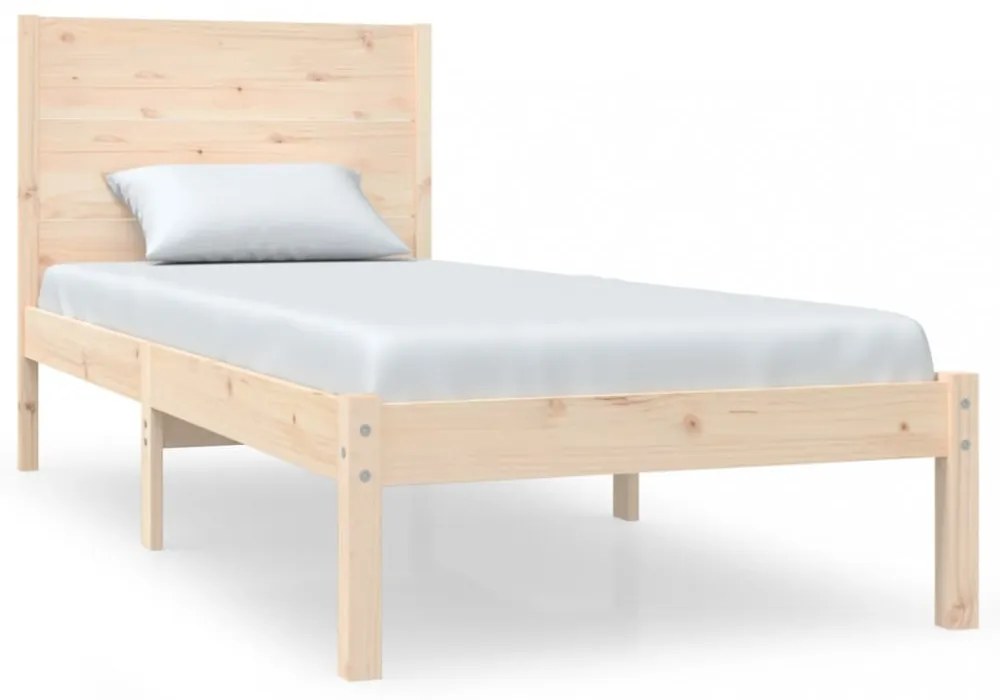 tömör fenyőfa ágy matrac nélkül 100 x 200 cm