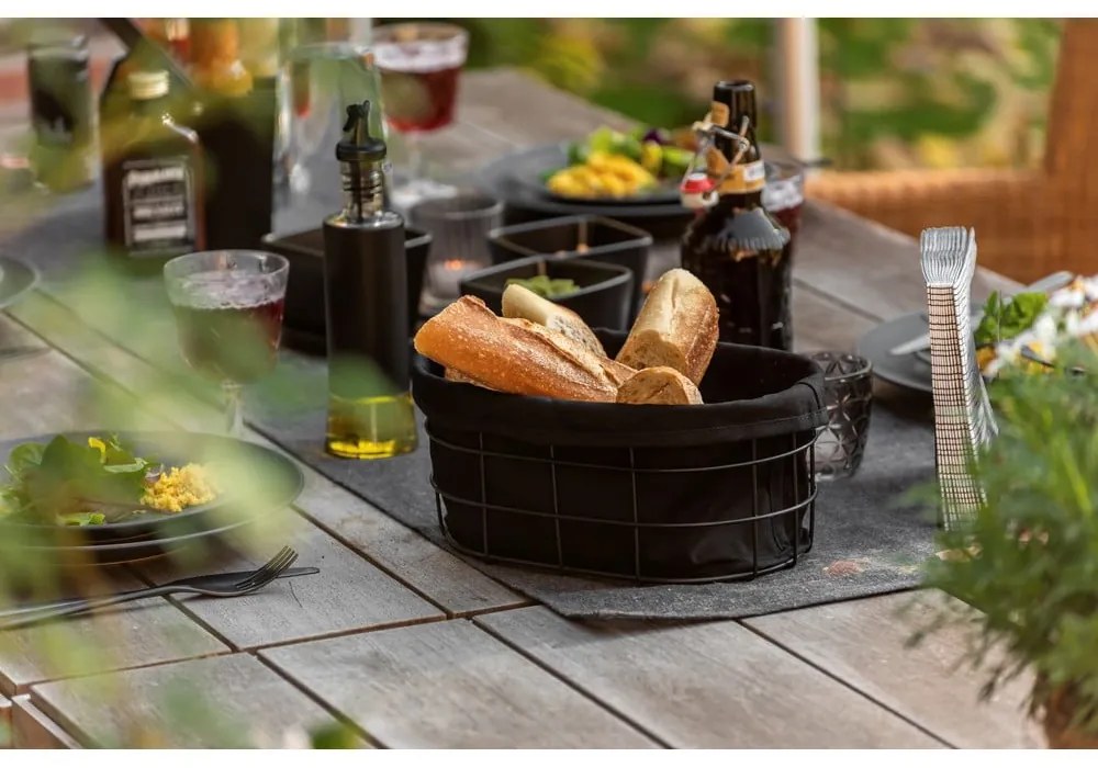 Black Outdoor Kitchen Bela fekete süteményes kosár állvánnyal - Wenko