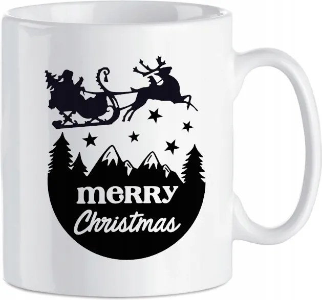Karácsonyi bögre szánkó Merry Christmas 330 ml