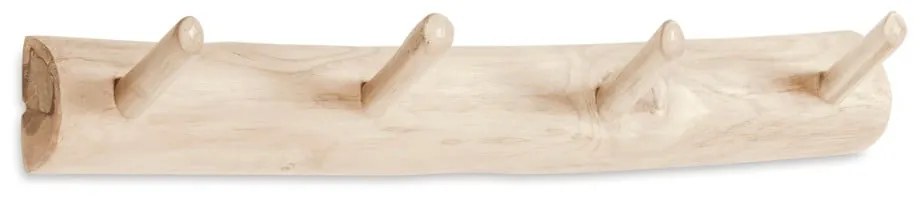 Natúr színű teakfa fali fogas 63 cm Gaillech – Kave Home