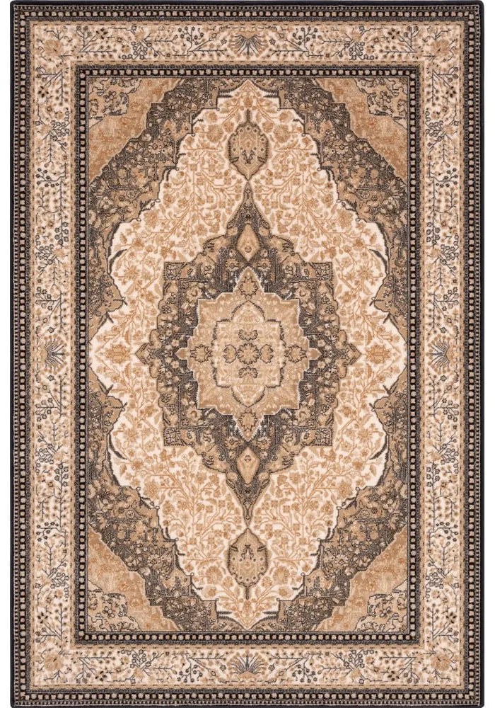 Világosbarna gyapjú szőnyeg 160x240 cm Charlotte – Agnella