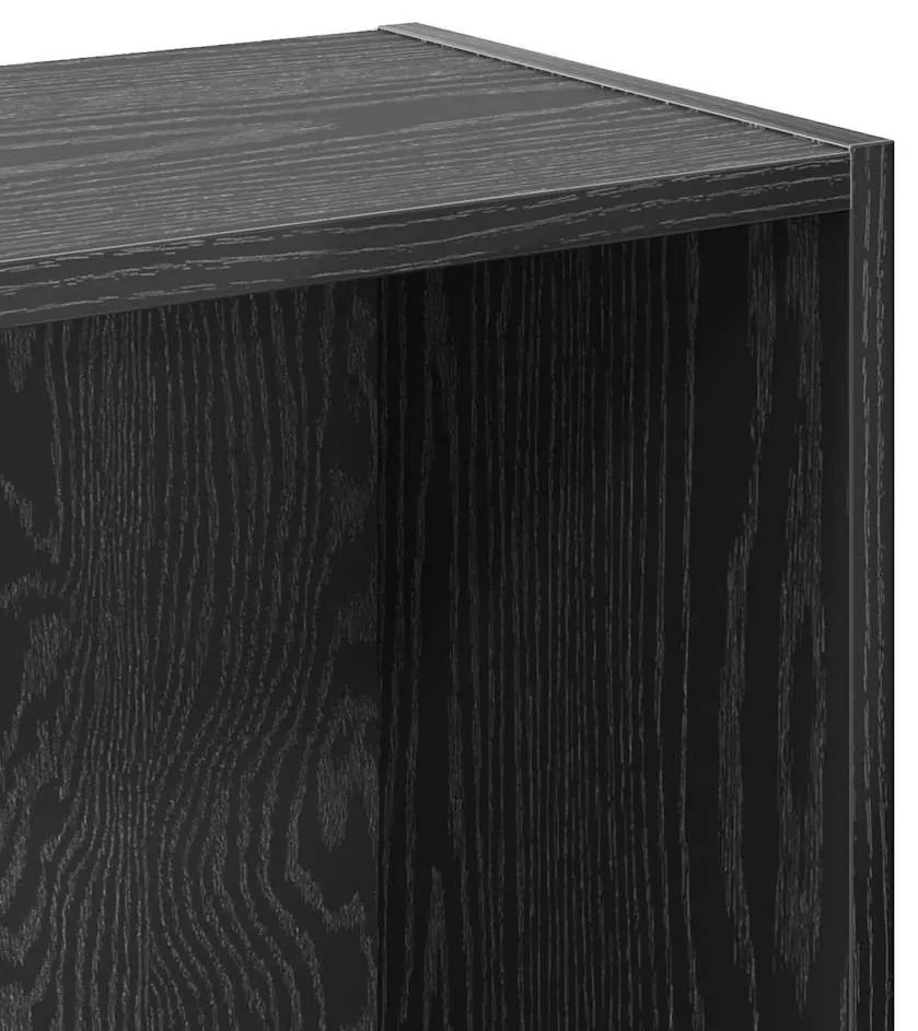 Könyvespolc Musta tammi 80 x 24 x 76 cm Faanyag