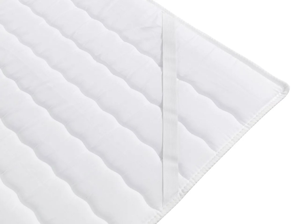 Boxspring franciaágy LED világítással 180x200 GALWAY - fekete ökobőr + INGYENES topper