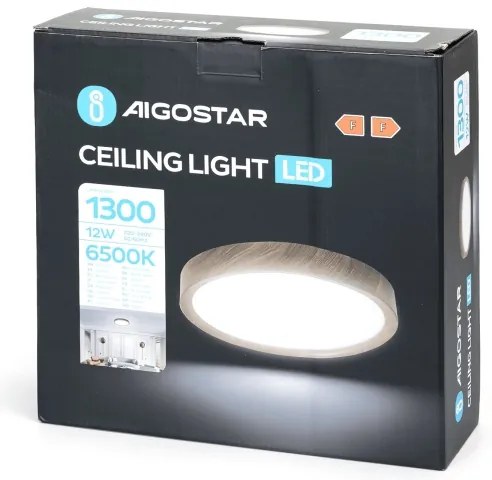 Aigostar - LED Mennyezeti lámpa LED/12W/230V 6500K átm. 26,3 cm